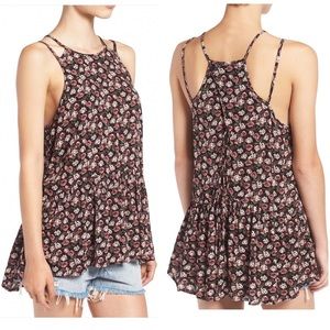 Elodie Boho Floral Babydoll Strappy Tank